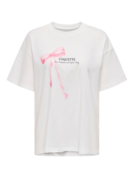 ONLY ONLY Camiseta Vivvi 15346761 Blanco Regular Fit