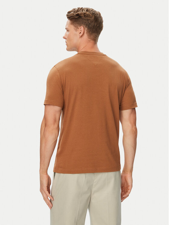 Tommy Hilfiger Tommy Hilfiger Camiseta Ess Seasonal MW0MW39995 Marrón Regular Fit