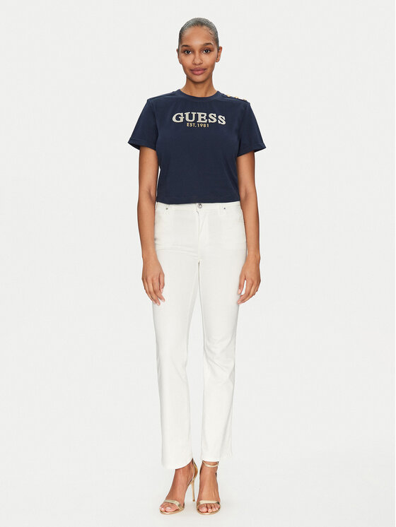 Guess Guess Футболка W5GI15 K8FQ4 Cиній Regular Fit