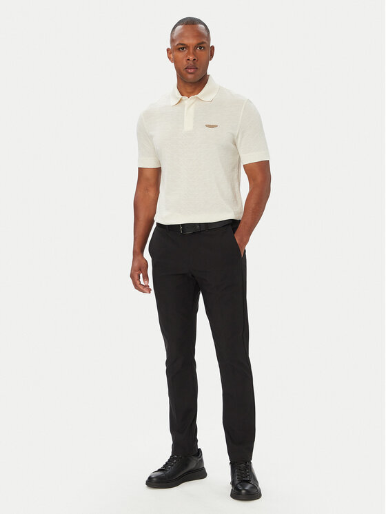 BOSS BOSS Polo BOSS x ASTON MARTIN C-Prout 180 50565174 Crema Regular Fit