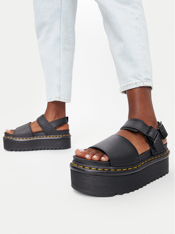 Dr. Martens Босоніжки Dr. Martens Voss Quad 26725001 Чорний