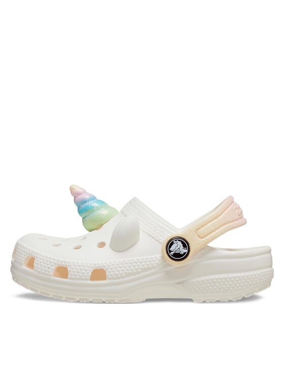 Crocs Шльопанці Crocs Classic Iam Rainbow Unicorn Clog T 209701 Білий