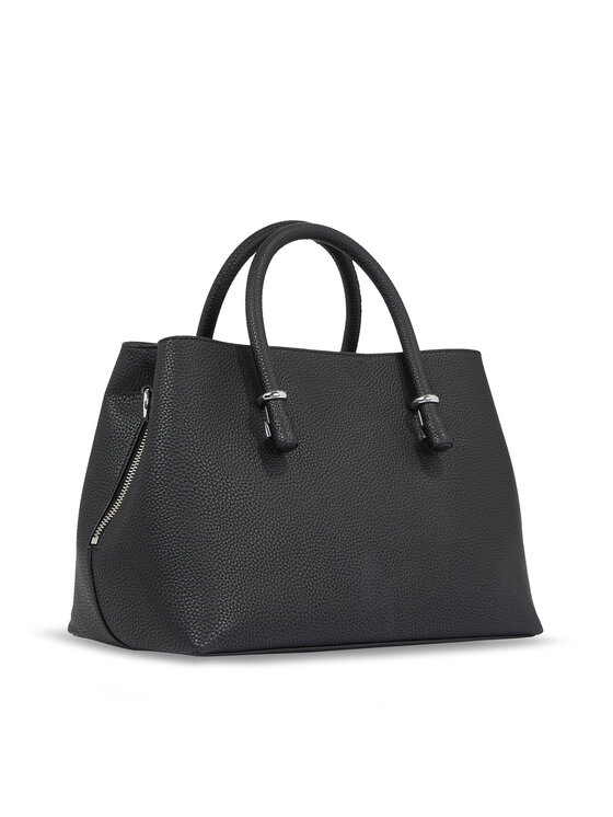 Tommy Hilfiger Táska Tommy Hilfiger Th Emblem Satchel AW0AW15224 Fekete