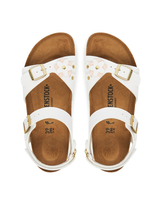 Birkenstock Sandály Birkenstock Rio Flowers As Kids 1029561 D Bílá