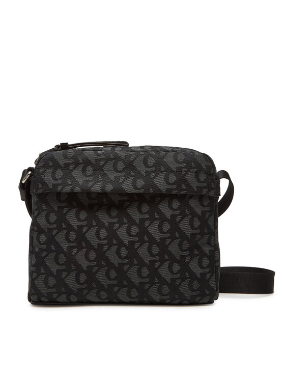 Calvin Klein Bandolera Calvin Klein Slouched Monogram Mini Zip Fligh LV04G3175G Negro