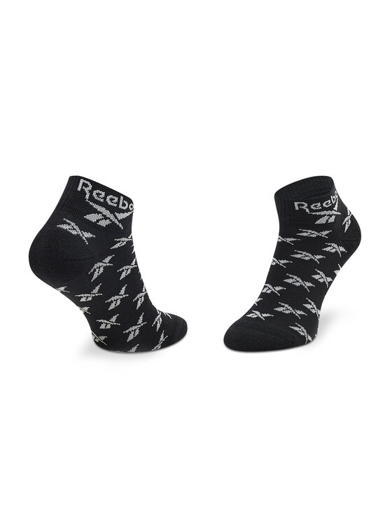 Reebok Довгі шкарпетки Reebok Cl Fo Ankle Sock 3P GG6675 Чорний