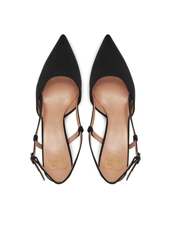 LOVE MOSCHINO Čevlji z visoko peto LOVE MOSCHINO JA10627G0MIMX000 Črna