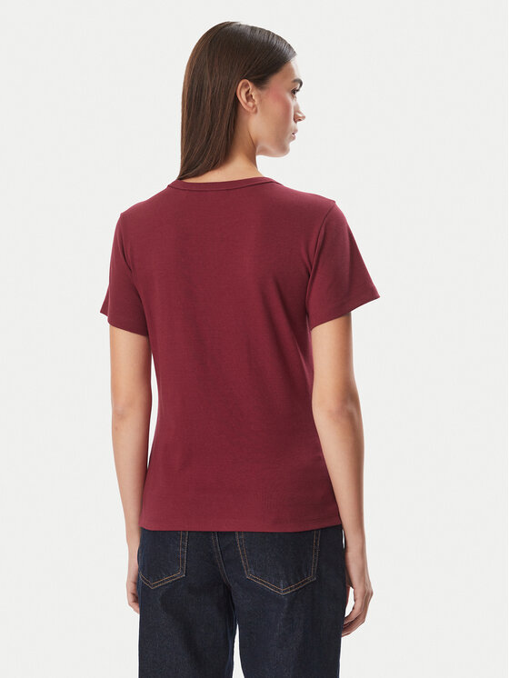 HUGO HUGO Camiseta Deloris  50512002 Rojo oscuro Slim Fit