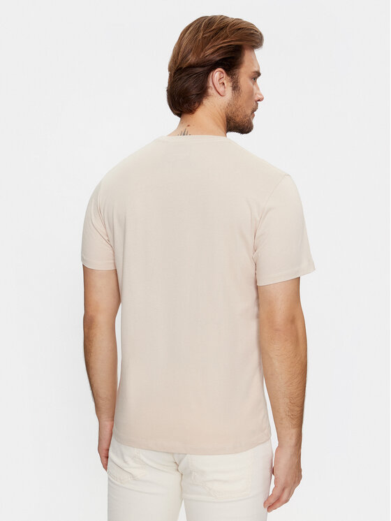 Pepe Jeans Pepe Jeans T-shirt Eggo N PM508208 Beige Regular Fit