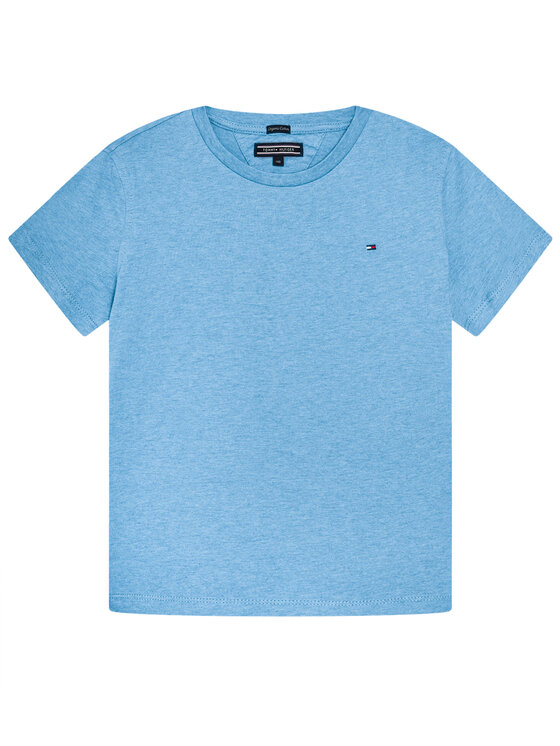 Tommy Hilfiger Tommy Hilfiger Majica Basic Cn Knit S KB0KB04140 D Svetlo modra Regular Fit