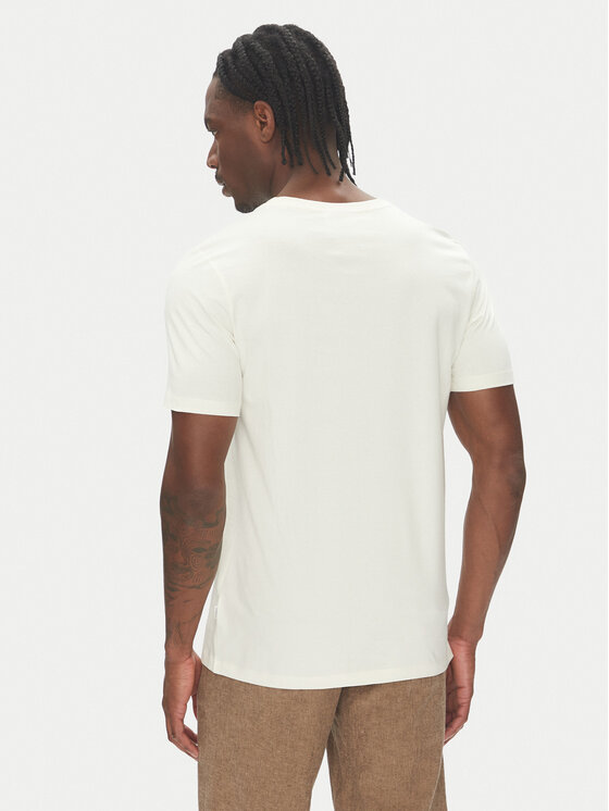 Lindbergh Lindbergh T-shirt 30-400200 Écru Relaxed Fit