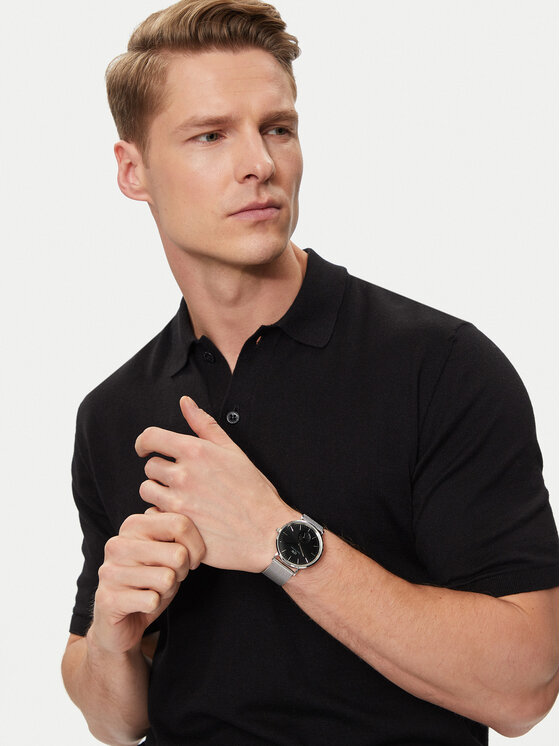 Daniel Wellington Ρολόι Daniel Wellington Classic Multi-Eye Sterling Onyx DW00100711 Ασημί