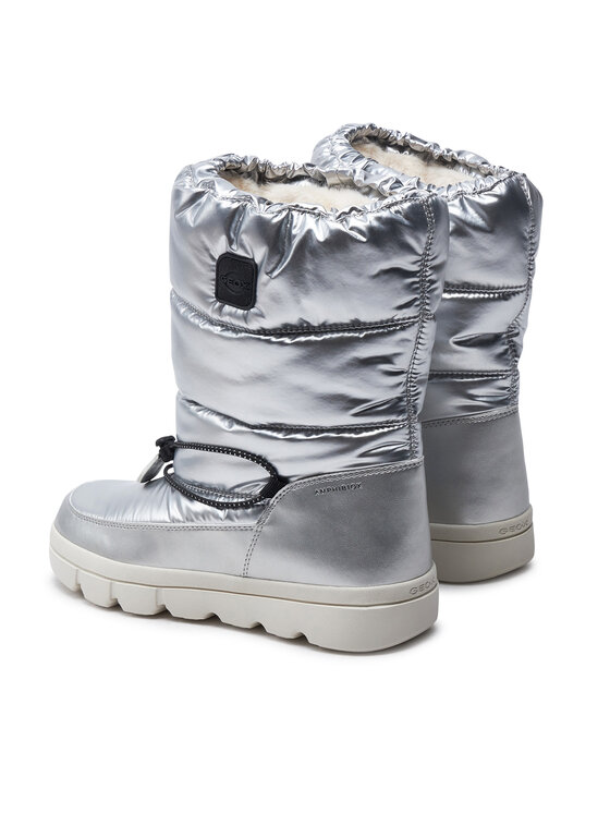 Geox Snehule Geox J46HWB 0LVNF C1007 D Sivá