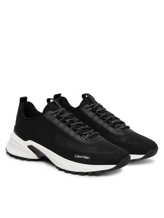 Calvin Klein Laisvalaikio batai Calvin Klein Hike Runner Laceup Knit HM0HM02151 Juoda