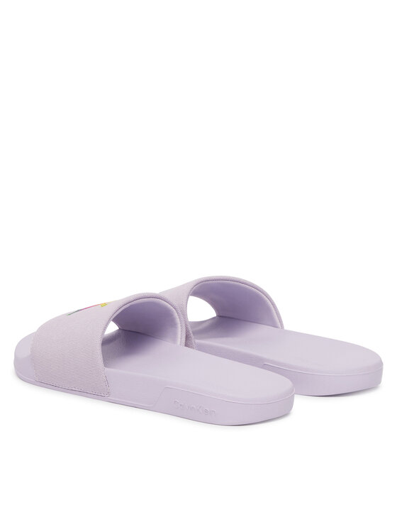 Calvin Klein Iešļūcenes Calvin Klein Essential Slide Pride Cv Wn HW0HW03297 Gaiši violeta