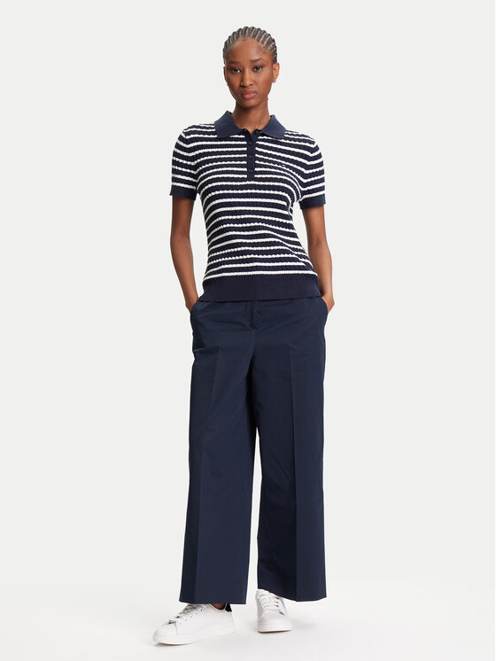 Tommy Hilfiger Tommy Hilfiger Pólóing Fine WW0WW41474 Sötétkék Regular Fit
