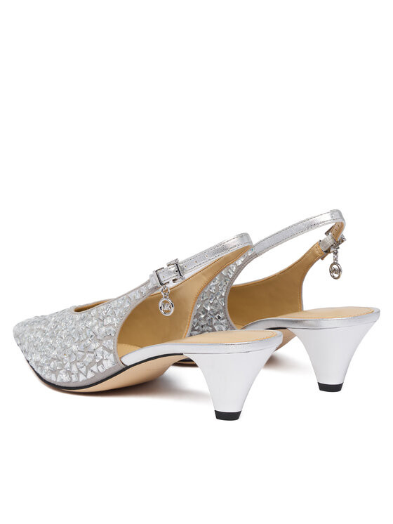 MICHAEL Michael Kors Czółenka MICHAEL Michael Kors 40F6TNMP1S Srebrny