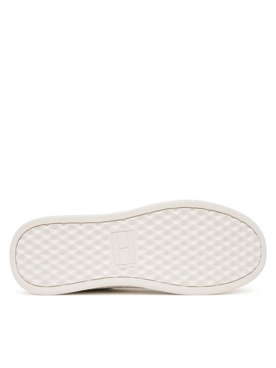 Tommy Jeans Laisvalaikio batai Tommy Jeans Tjw Script Cupsole Flatform EN0EN02961 Balta