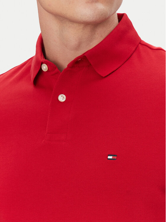 Tommy Hilfiger Tommy Hilfiger Polo majica 1985 MW0MW17770 Rdeča Regular Fit