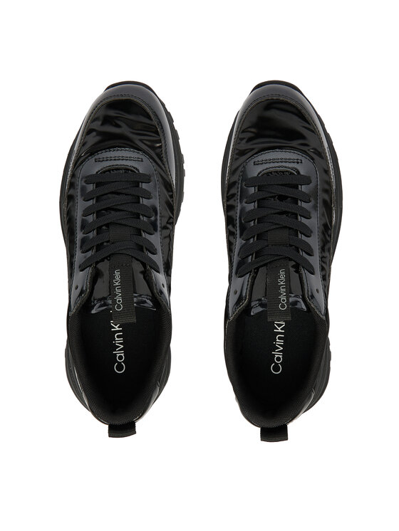 Calvin Klein Sneakersy Calvin Klein Hike Runner Lace Up Pearl Ny YW0YW02043 Czarny