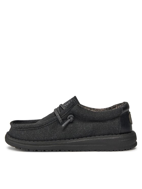 Hey Dude Mokasīni Hey Dude Wally Youth Basic 40041-001 Melns