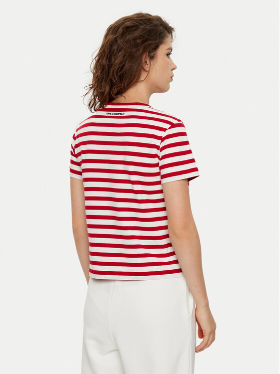 KARL LAGERFELD KARL LAGERFELD Marškinėliai A1W17099 Raudona Regular Fit