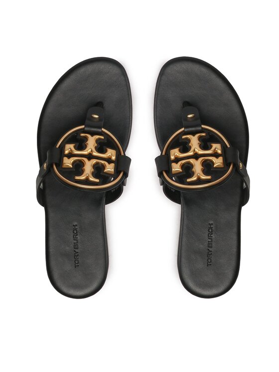 Tory Burch В'єтнамки Tory Burch Metal Miller 136593 Чорний