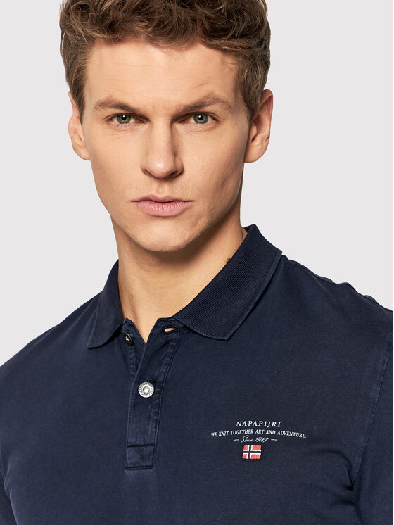 Napapijri Napapijri Поло Elbas NP0A4GB4 Cиній Regular Fit