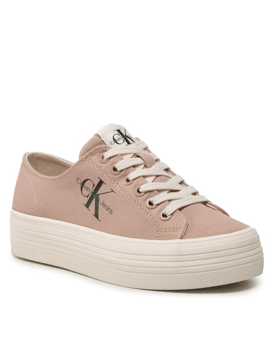 Calvin Klein Jeans Tenisky Calvin Klein Jeans Vulc Flatform Essential Mono YW0YW01030 Růžová
