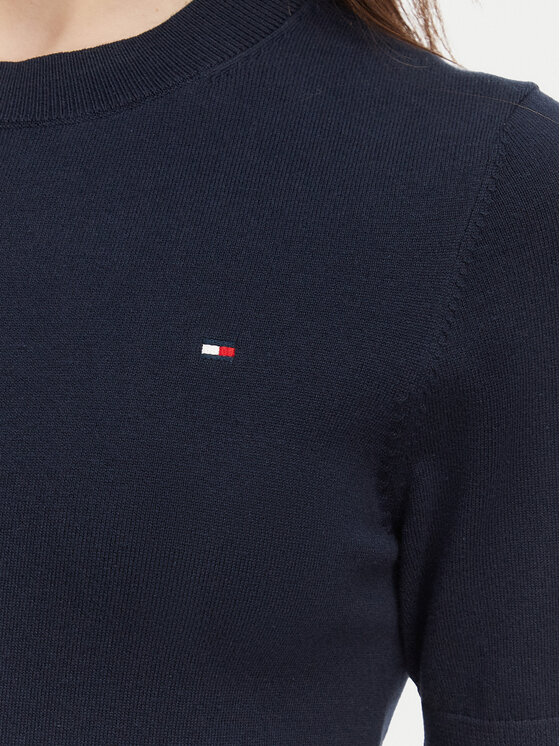Tommy Hilfiger Tommy Hilfiger Πουλόβερ WW0WW49705 Σκούρο μπλε Slim Fit