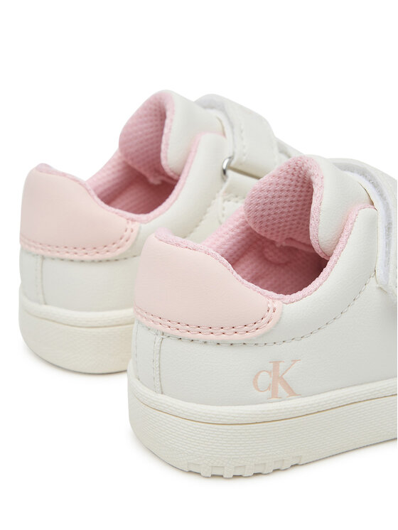 Calvin Klein Sneakersy Calvin Klein Low Cut Velcro Sneaker V1A9-83087-1355 M Biela