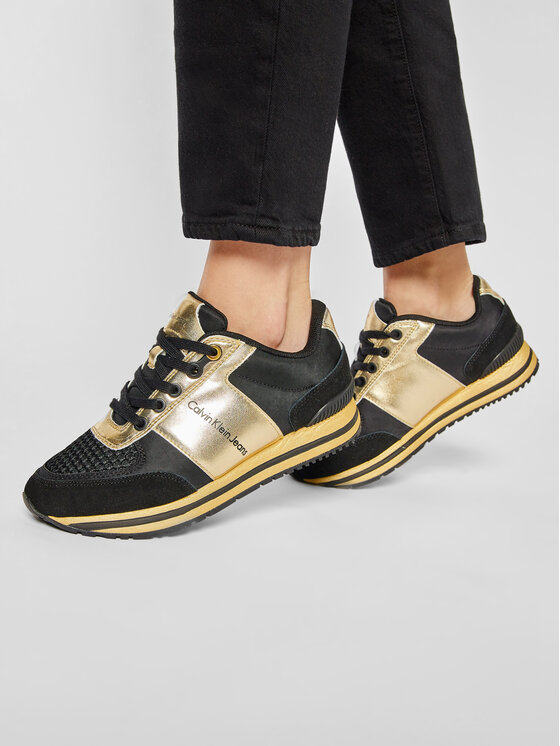 Calvin Klein Jeans Laisvalaikio batai Calvin Klein Jeans Tanya R0651 Black/Gold