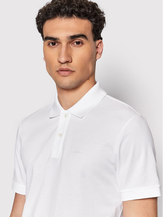 BOSS Boss Поло Pallas 50468362 Білий Regular Fit