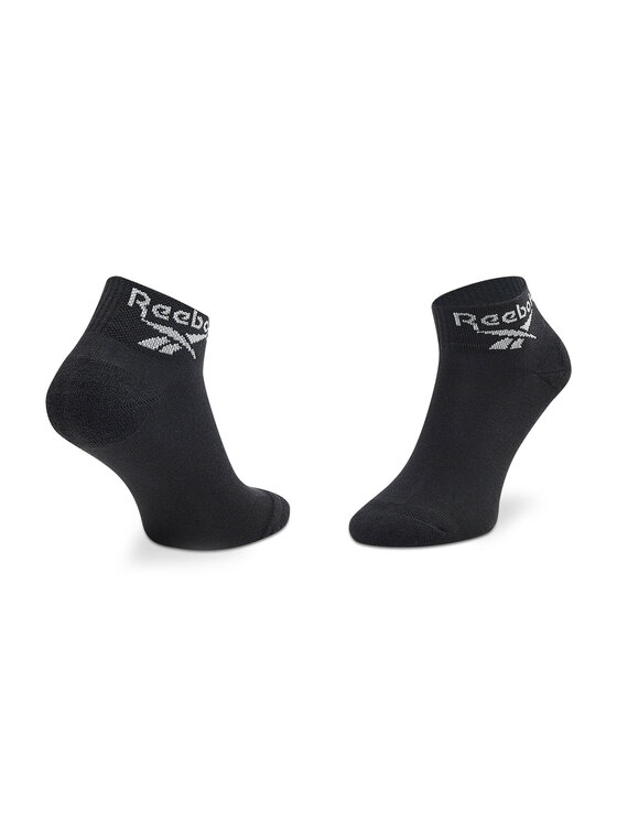 Reebok Довгі шкарпетки Reebok Cl Fo Ankle Sock 3P GG6675 Чорний