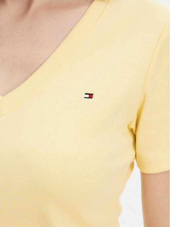 Tommy Hilfiger Tommy Hilfiger Marškinėliai New Cody WW0WW40584 Geltona Slim Fit