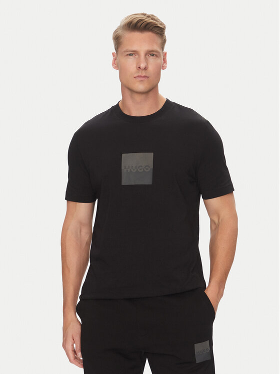HUGO HUGO Футболка Dusplit 50542784 Чорний Regular Fit