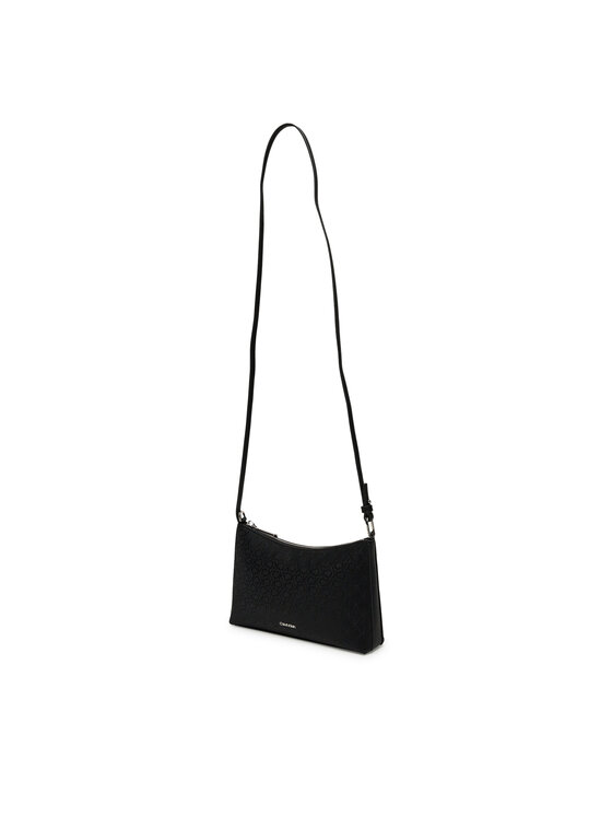 Calvin Klein Ročna torba Calvin Klein Ck Must Aop Conv Logo Jqd Strap LV04F3099G Črna