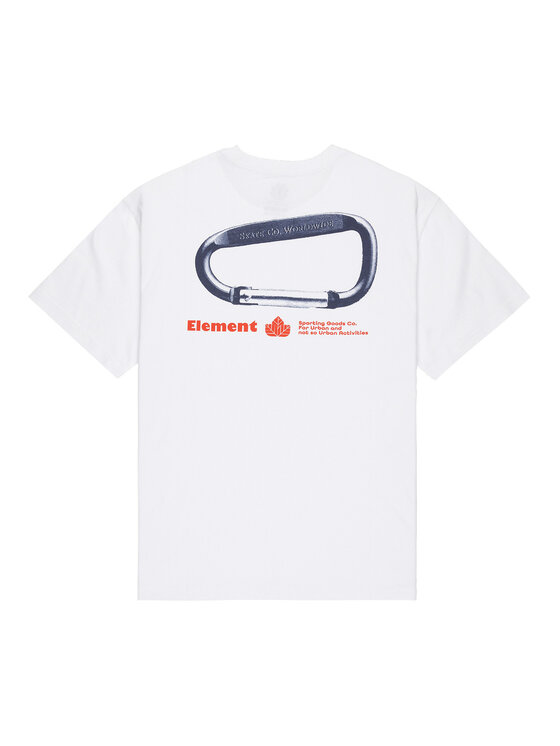 Element Element Camiseta Sporting ELYZT00569 Blanco Relaxed Fit