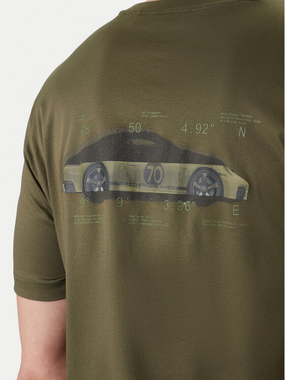 BOSS BOSS Camiseta PS Spirit70 Car 50561856 Verde Regular Fit