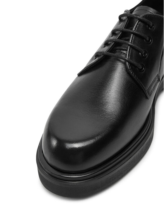 Calvin Klein Κλειστά παπούτσια Calvin Klein Lace Up - Lth HW0HW02278 Μαύρο
