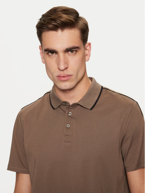 Guess Guess Polo M4YP40 KARS0 Marrone Regular Fit