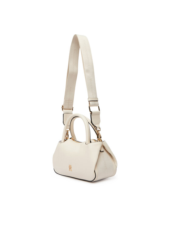 Tommy Hilfiger Kabelka Tommy Hilfiger Th Logotape Mini Satchel AW0AW18743 Bílá