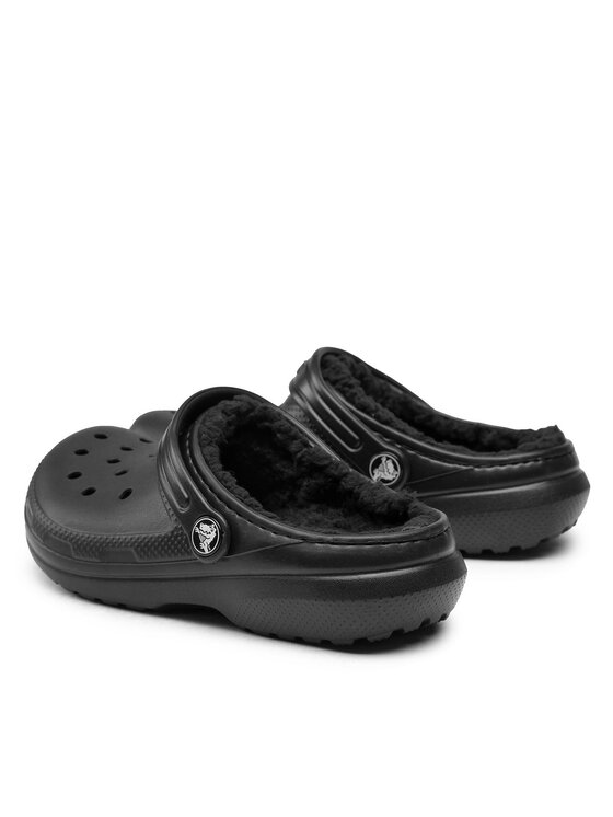 Crocs Iešļūcenes Crocs Classic Lined Clog K 207010 Melns