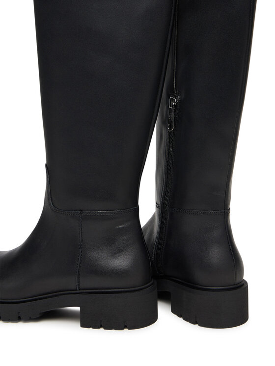 Tommy Jeans Zimske čizme Tommy Jeans Tjw Stretchy Long Shaft Boot EN0EN02828 Crna