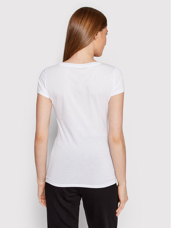 Armani Exchange Armani Exchange Футболка 8NYT70 YJ16Z 1000 Білий Slim Fit