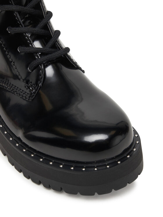 DKNY Kotníková obuv DKNY Batu Studs-Lace Up K4566972 Černá