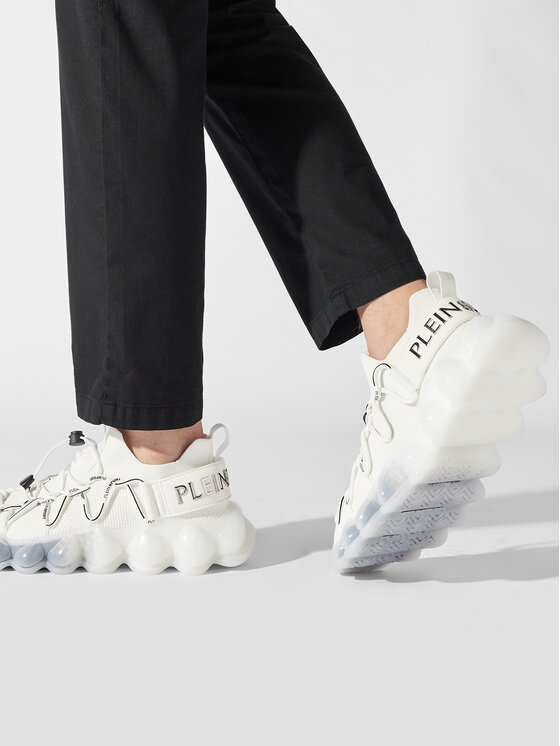 Plein Sport Sneakersy Plein Sport The Bubble Gen.X.02 Tiger SACS USC0432 STE003N Biały