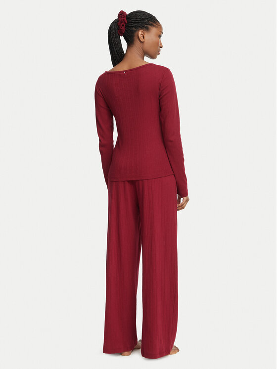 Tommy Hilfiger Tommy Hilfiger Pijama UW0UW06603 Rojo oscuro Regular Fit