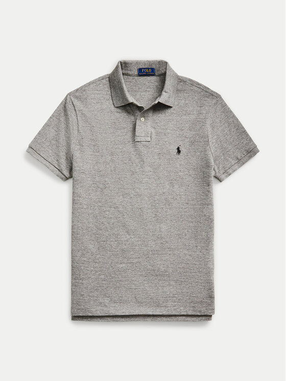 Polo Ralph Lauren Polo Ralph Lauren Поло 710666998006 Сірий Custom Slim Fit