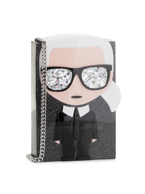 KARL LAGERFELD Ročna torba KARL LAGERFELD 96KW3254 Črna